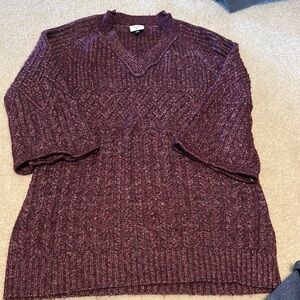 Cabi Burgundy Knit Sweater xs